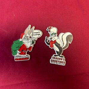 Vintage Holiday Magnets Warner Bros.